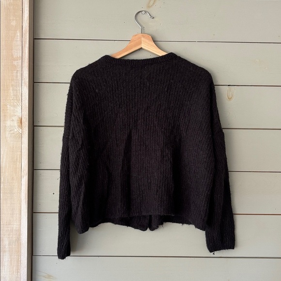 Madewell Bellaire Alpaca-Blend Cardigan – Black, Size M - Picture 8 of 8